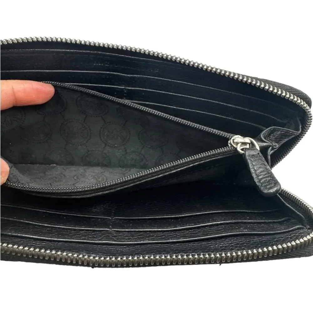 Michael Kors Black Zip Around Wallet